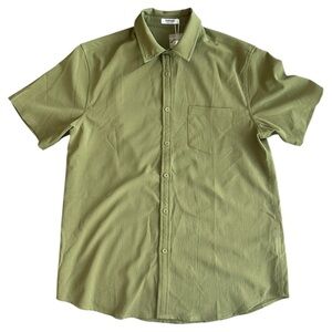 Coofandy Men's Short Sleeve Button Down Shirt Size Medium NWT